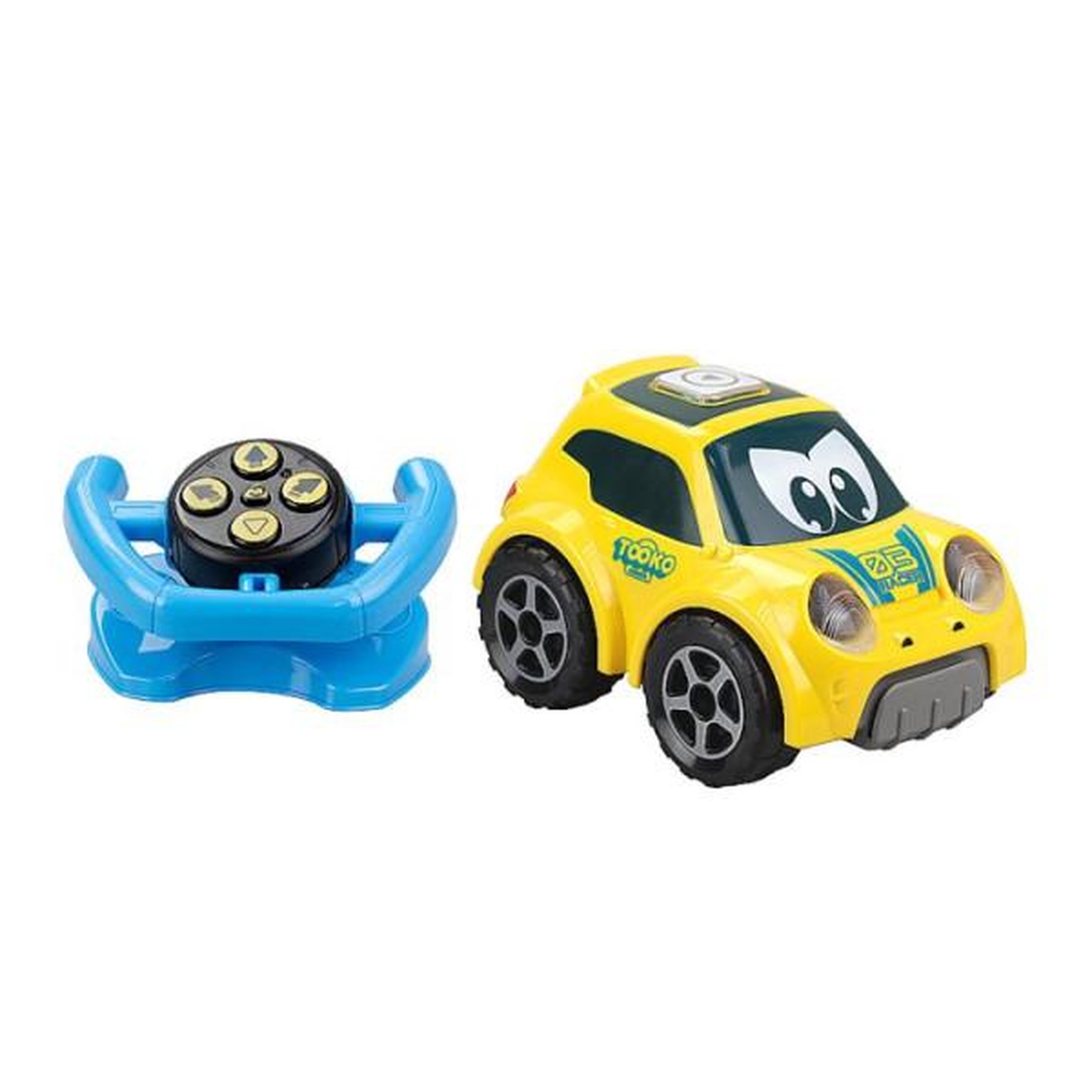 Voir la diapositive 2 : MARKET24 Voiture télécommandée - TOOKO - FOLLOW ME - Yellow - Avec volant - Des 2 ans