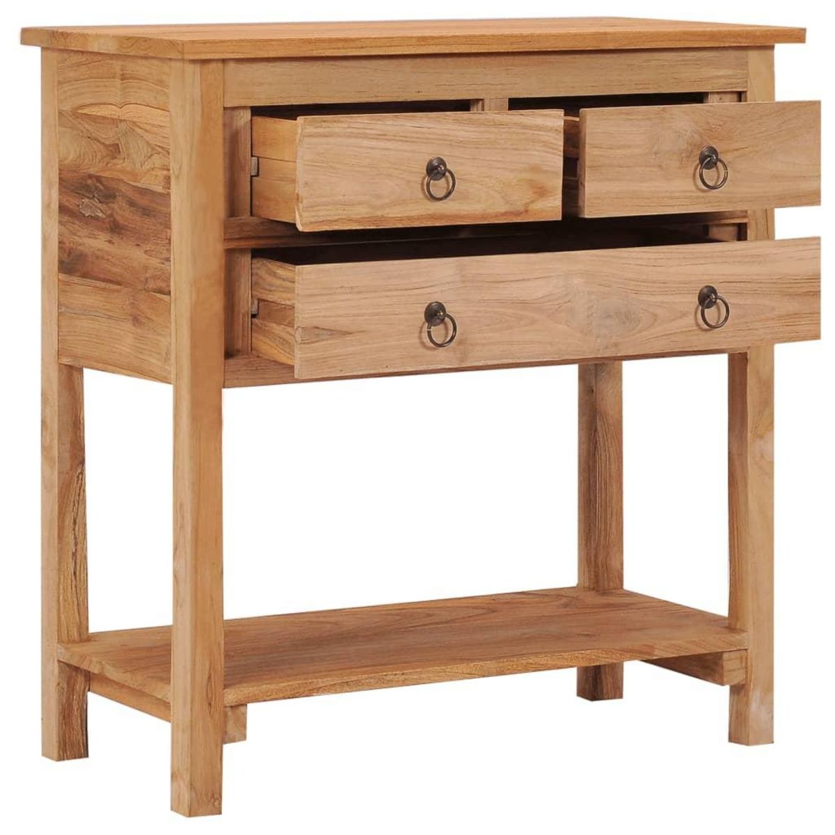 VIDAXL Buffet 78x35x80 cm bois de teck massif
