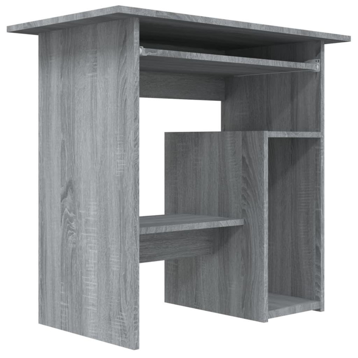 VIDAXL Bureau Sonoma gris 80x45x74 cm Bois d'ingenierie