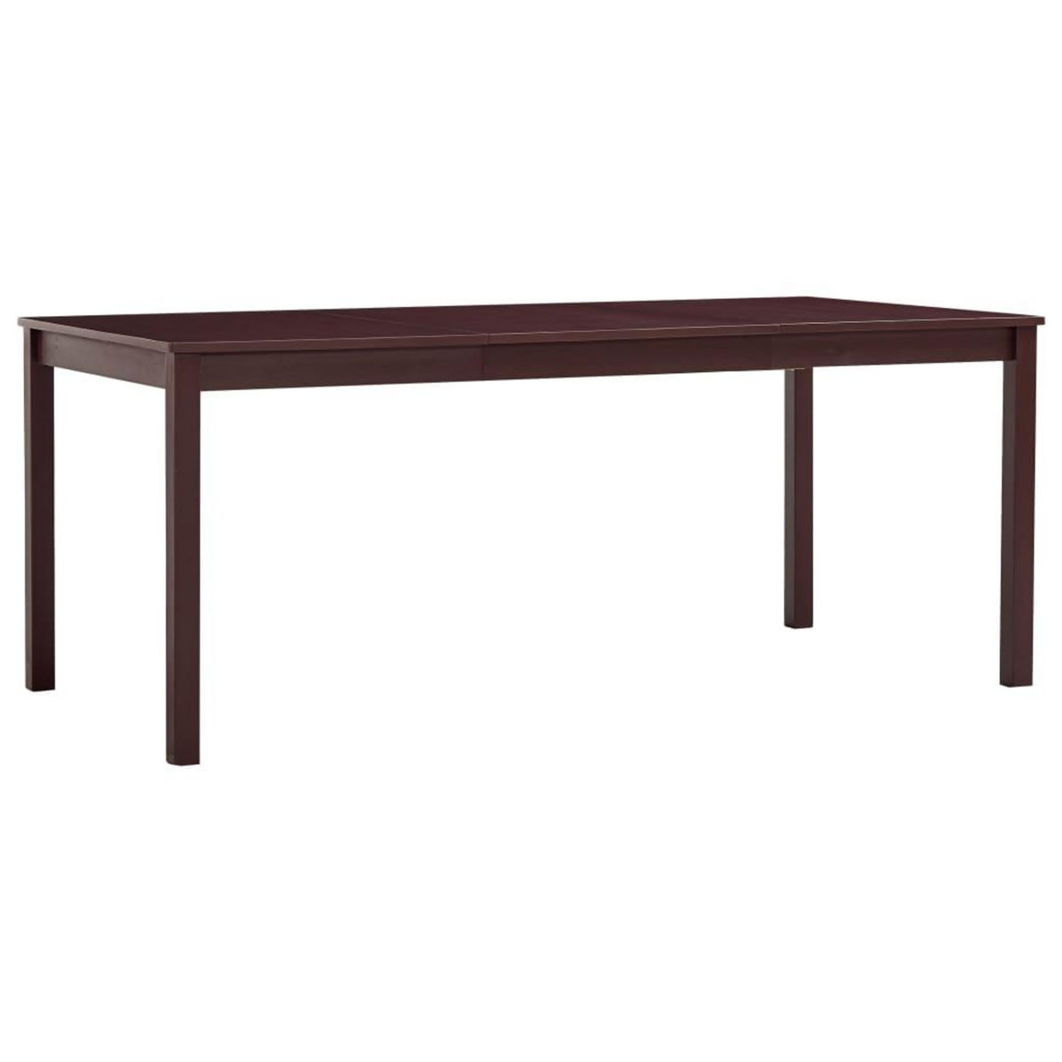 VIDAXL Table a manger Marron fonce 180x90x73 cm Bois de pin