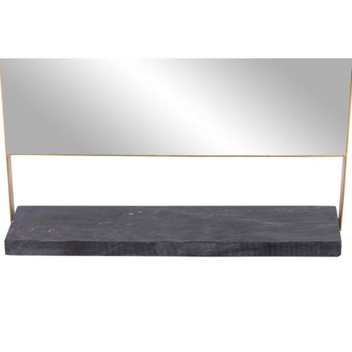 Paris Prix Miroir Mural & Étagère Design  Doha  69cm Noir