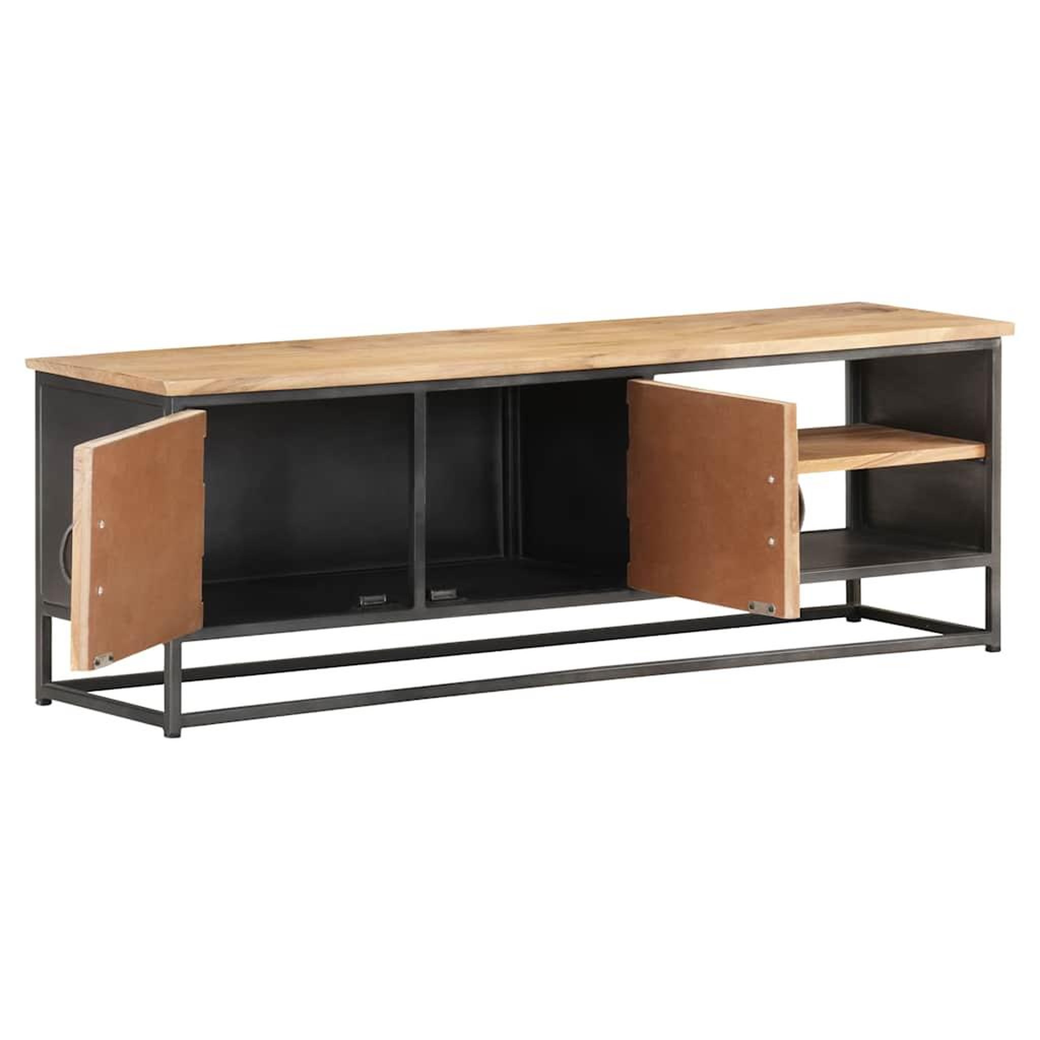 Voir la diapositive 3 : VIDAXL Meuble tv 120x30x40 cm bois d'acacia massif