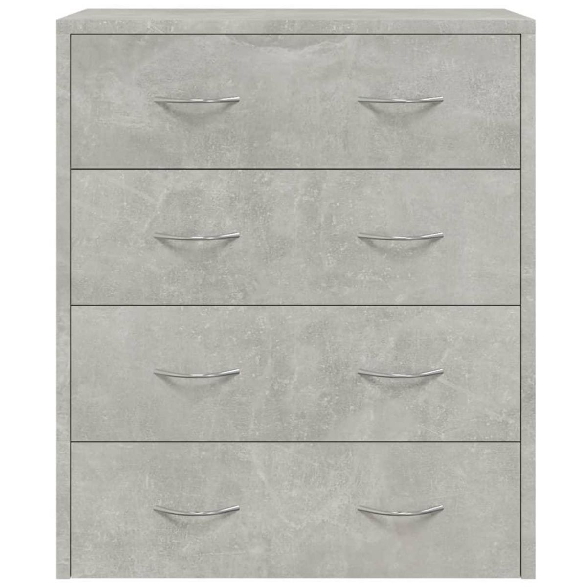 VIDAXL Buffet avec 4 tiroirs 60x30,5x71 cm Gris beton
