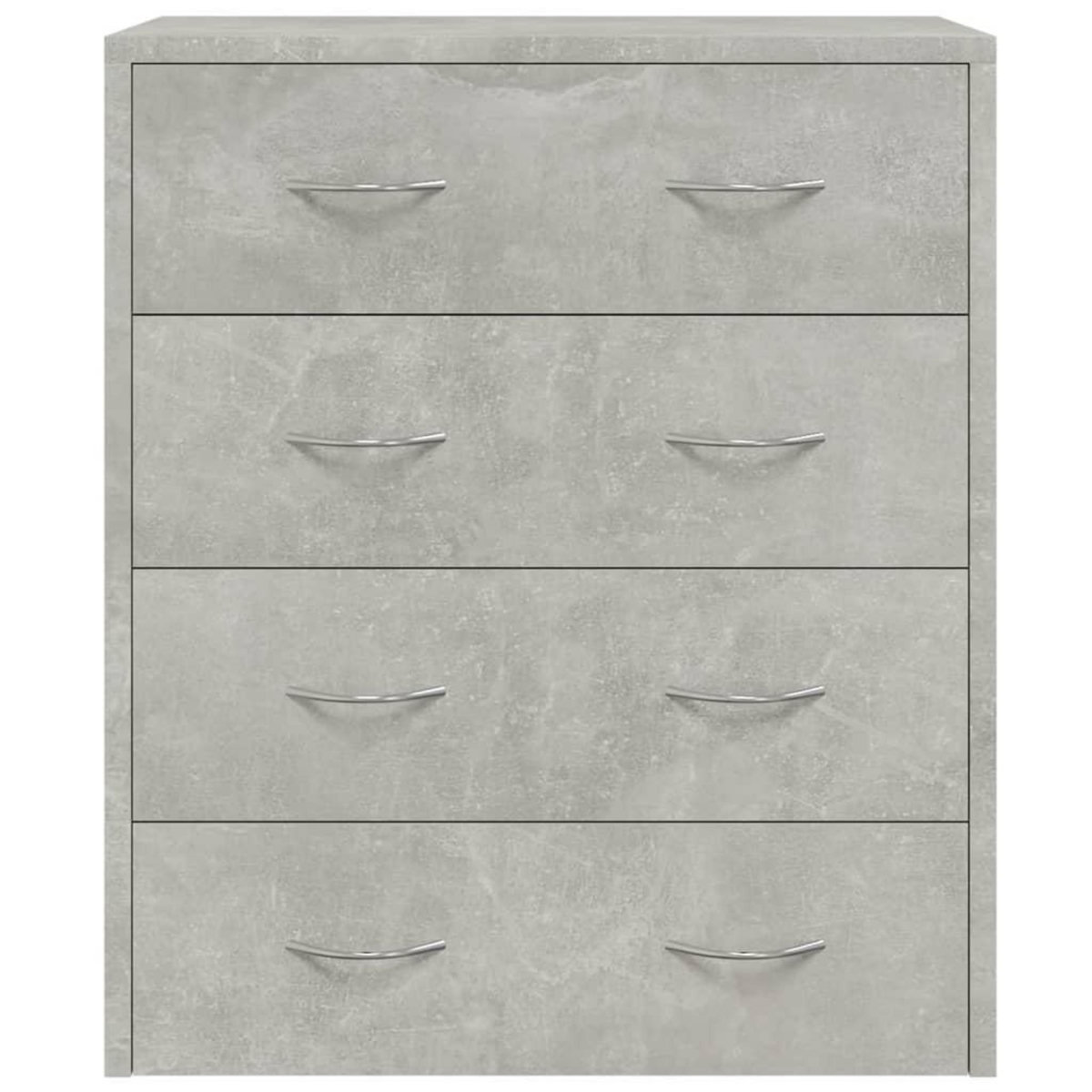 VIDAXL Buffet avec 4 tiroirs 60x30,5x71 cm Gris beton