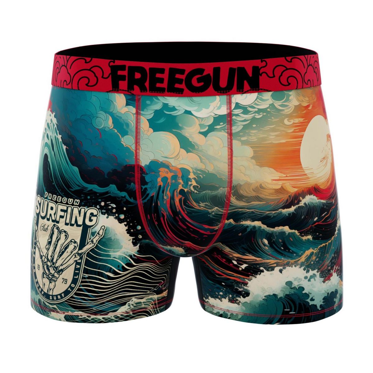 FREEGUN Lot de 4 boxers enfant Vibrant