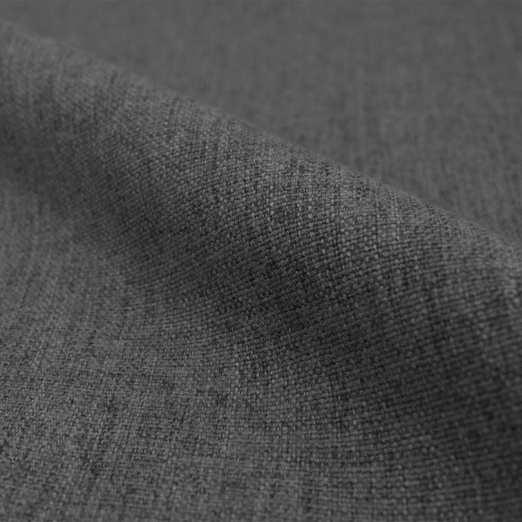 Voir la diapositive 3 : MAISON PAVANE Lot de 2 chaises en tissu gris foncé et pieds en métal-pipo