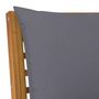 Voir la diapositive 5 : VIDAXL Banc de jardin 114,5 cm avec coussin gris fonce Bois d'acacia