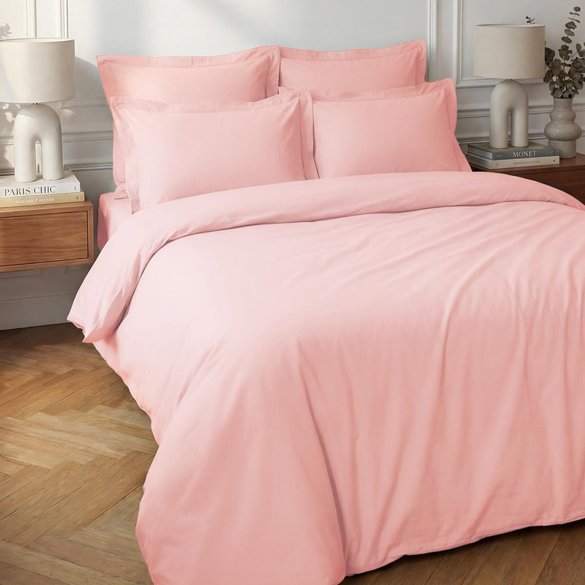 Voir la diapositive 1 : Sensei Maison Housse de couette en percale coton SOFT PERCALE