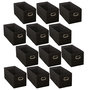 Voir la diapositive 1 : TOILINUX Lot de 12 Boites de rangement en tissu avec poignée