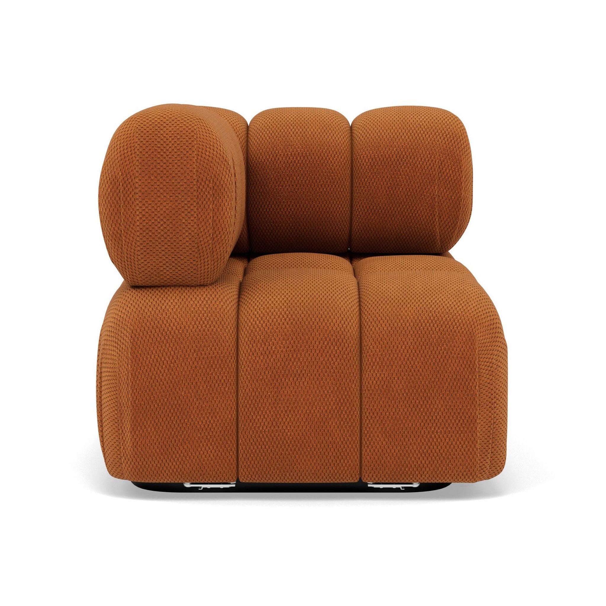 Voir la diapositive 1 : LISA DESIGN Ruby - module d'assise d'angle gauche en velours texturé
