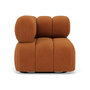 Voir la diapositive 1 : LISA DESIGN Ruby - module d'assise d'angle gauche en velours texturé