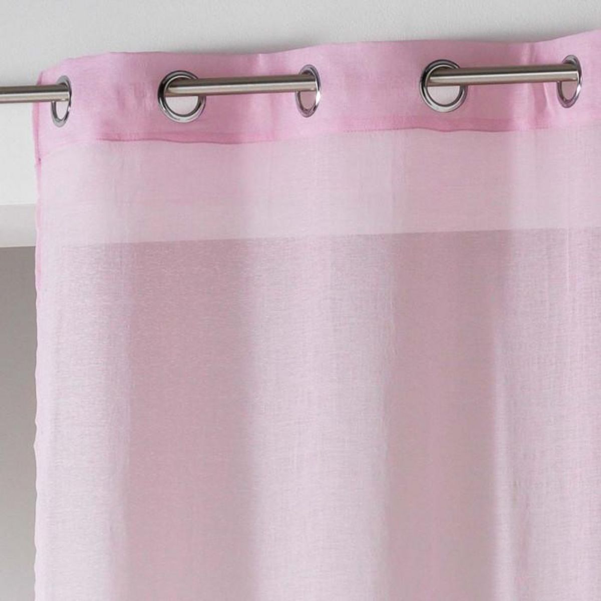 Paris Prix Rideau Voilage  Telma  140x280cm Rose