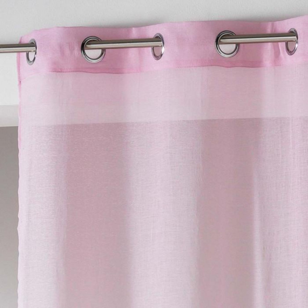 Paris Prix Rideau Voilage  Telma  140x280cm Rose