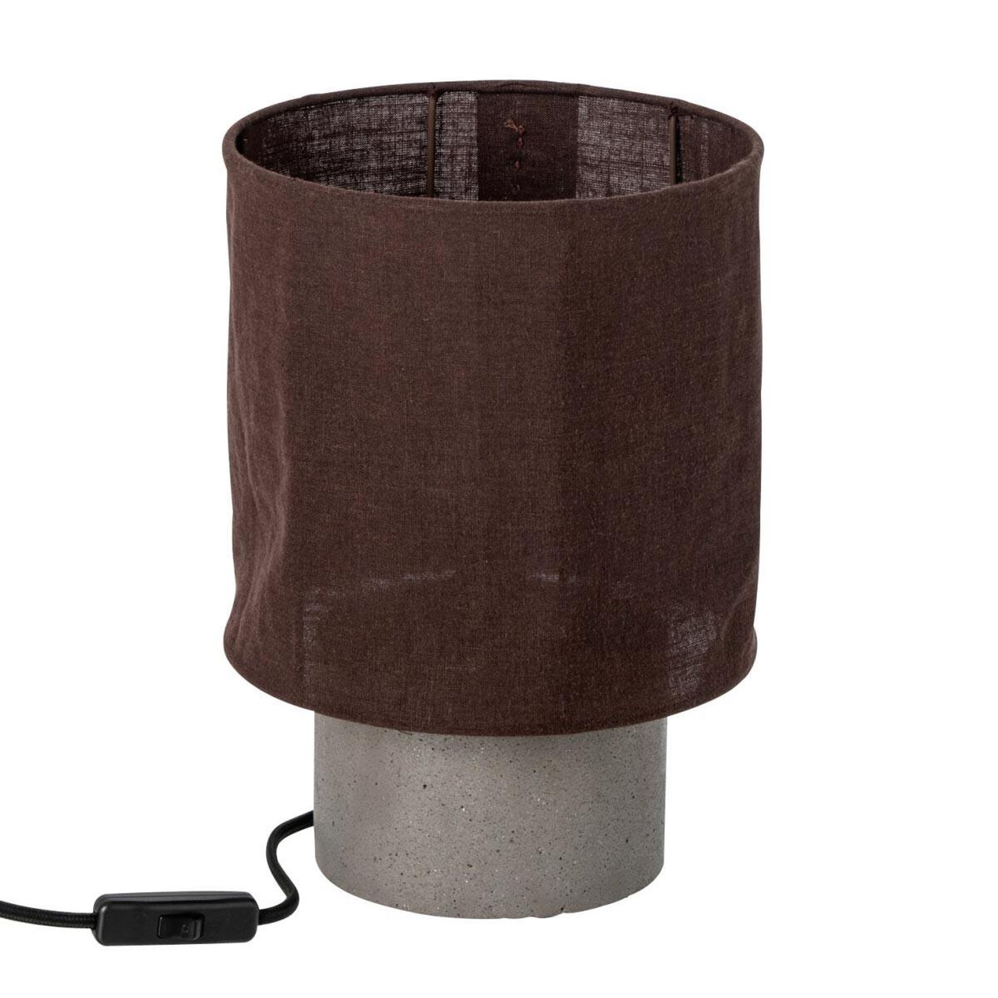 J-LINE Lampe à poser  havel  28cm marron