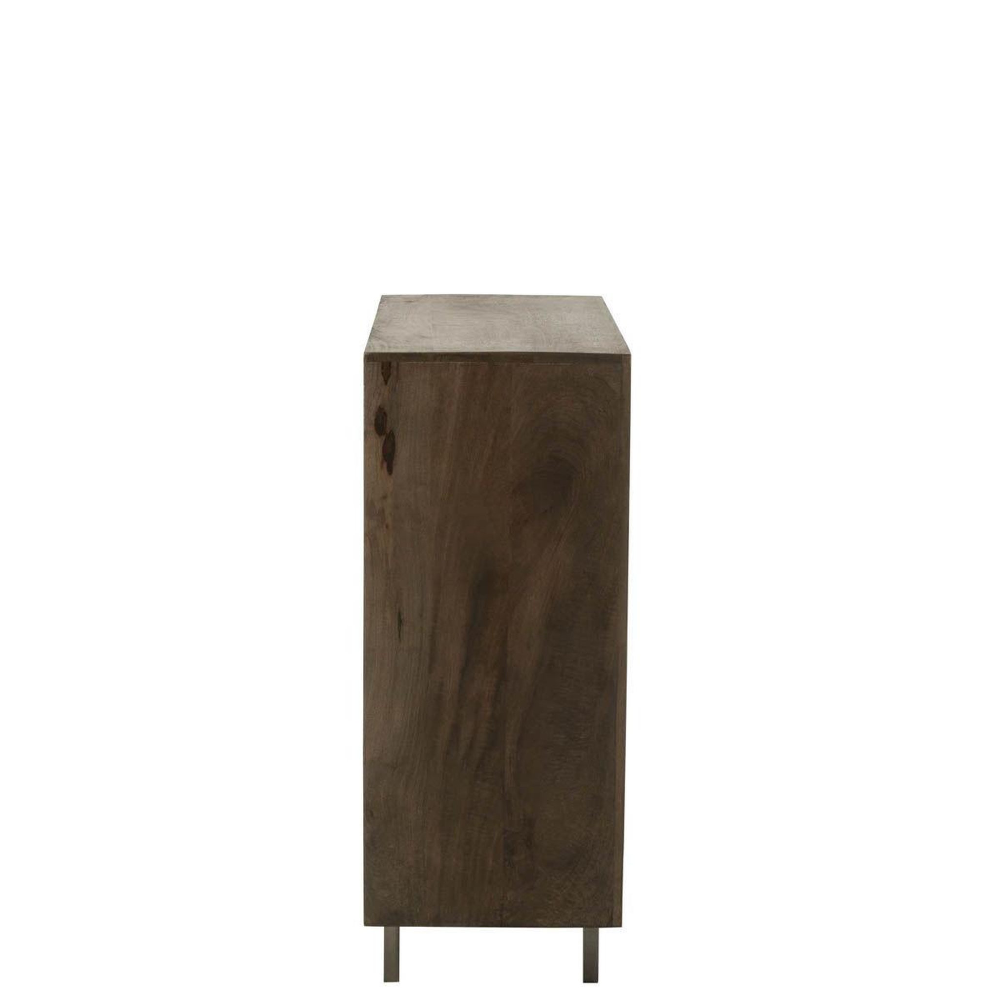 Voir la diapositive 4 : J-LINE Commode 2 portes  pino  104cm marron