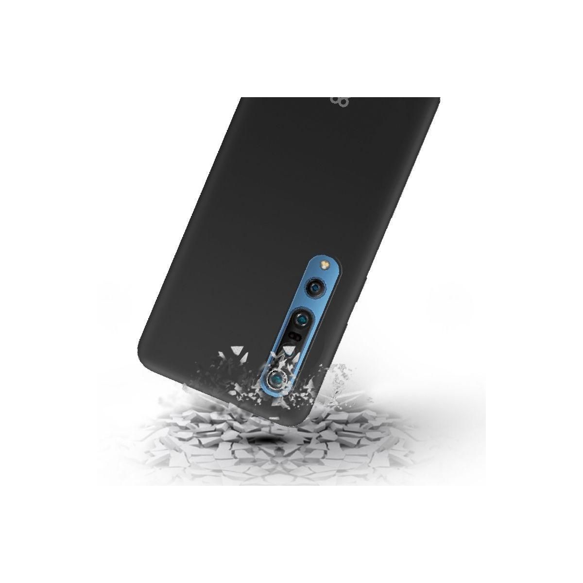 IBROZ Coque Xiaomi Mi 10 Liquid Silicone noir