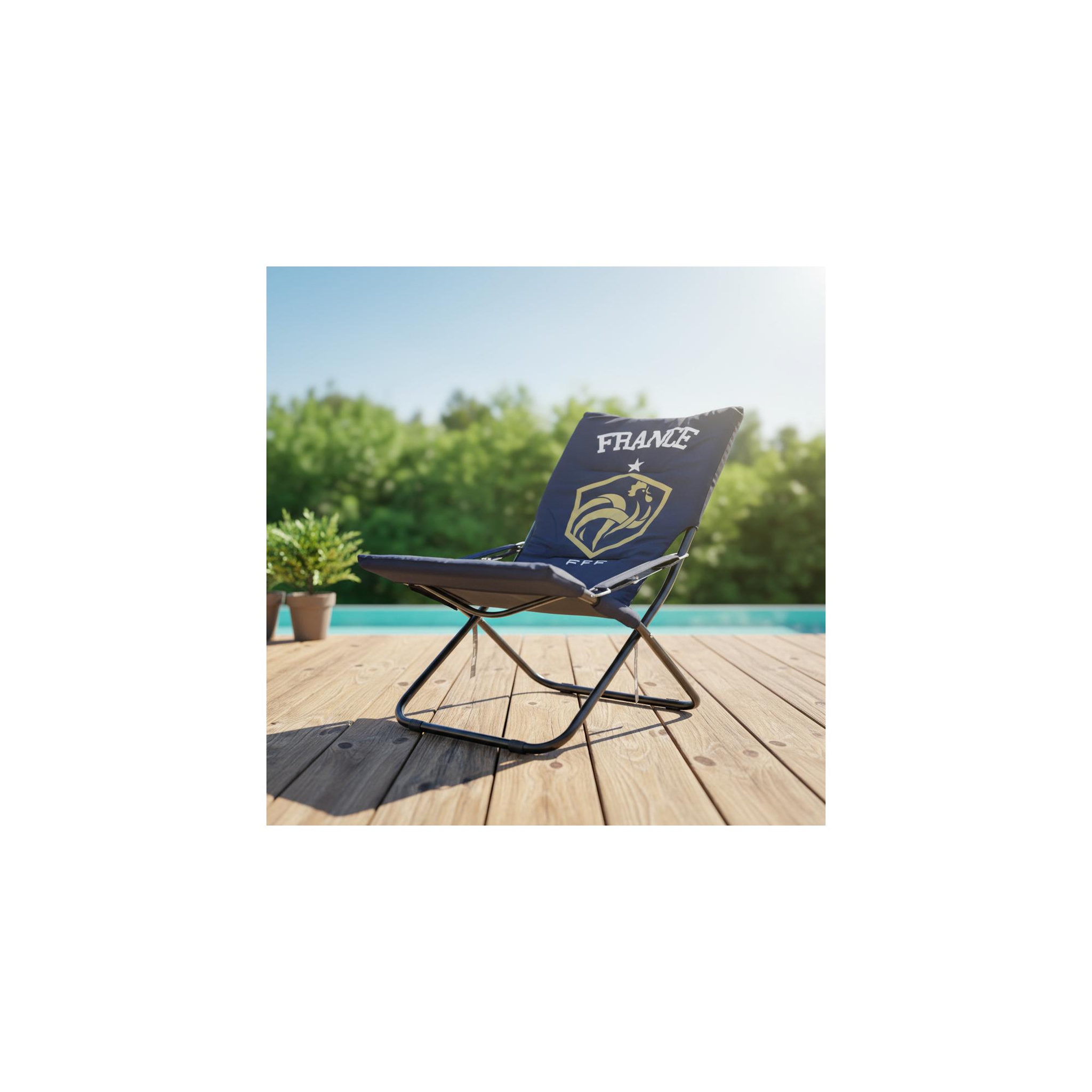 Voir la diapositive 4 : FFF Chilienne pliable - fedération francaise de football - bleu