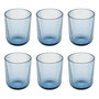 Voir la diapositive 1 : SECRET DE GOURMET Lot de 6 Gobelets Bas Strie  Ema  25cl Bleu