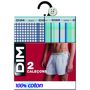 Voir la diapositive 2 : DIM Lot de 2 caleçons 100% coton