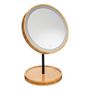 Voir la diapositive 1 : ATMOSPHERA Miroir LED sur pied en bambou