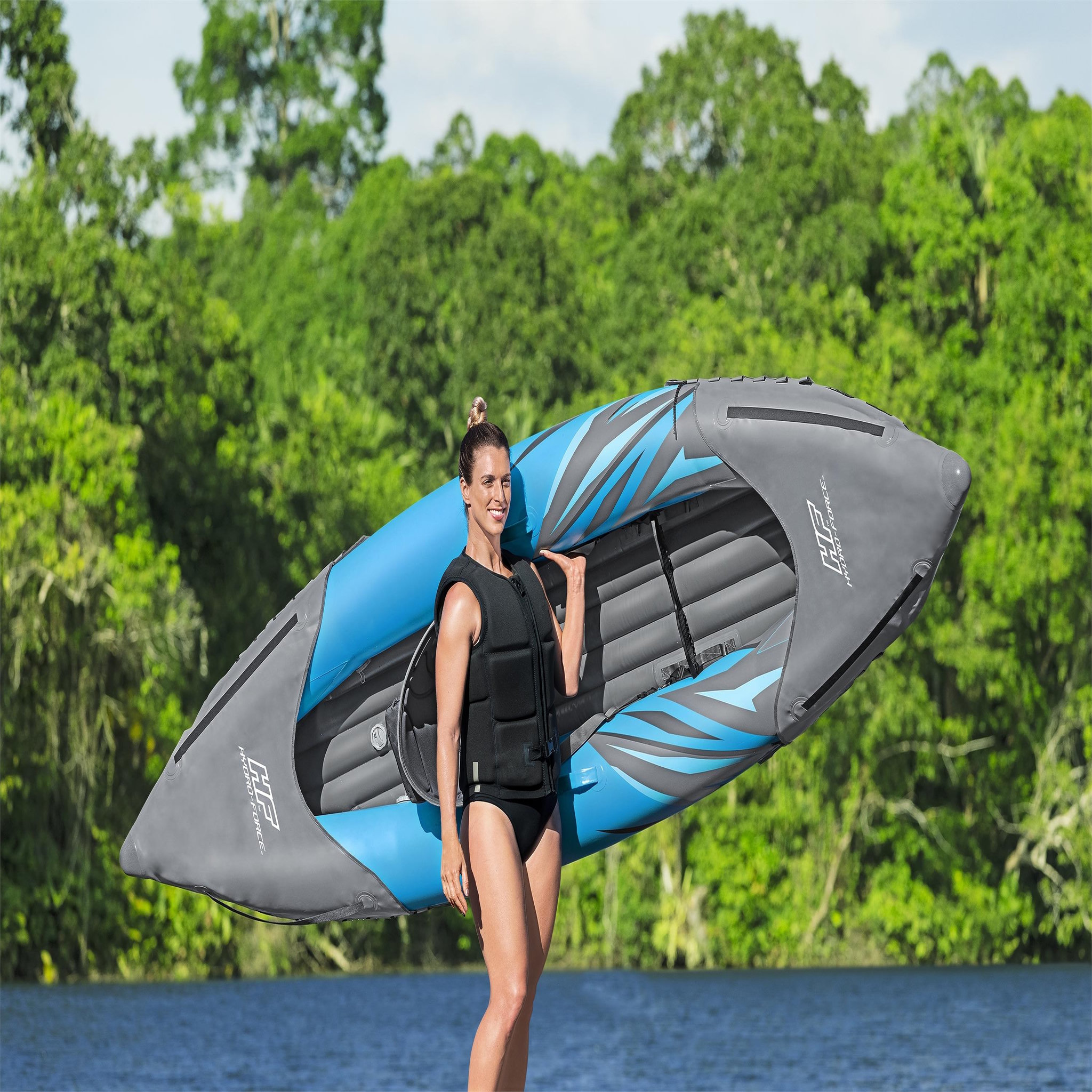Voir la diapositive 5 : BESTWAY Kayak gonflable pour une personne surge elite 3,05 m - 65143
