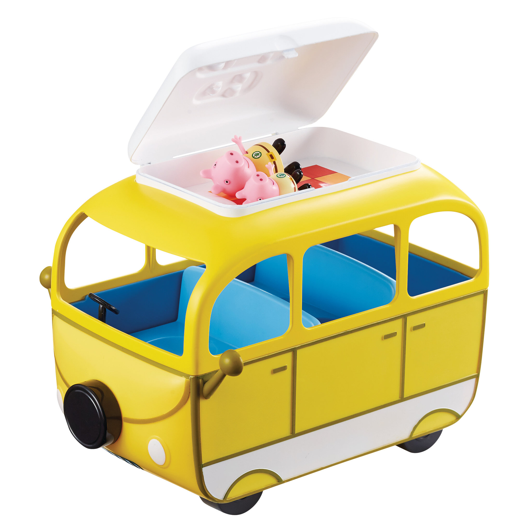 Voir la diapositive 4 : GIOCHI PREZIOSI Camping car avec tente et 4 personnages - Peppa Pig