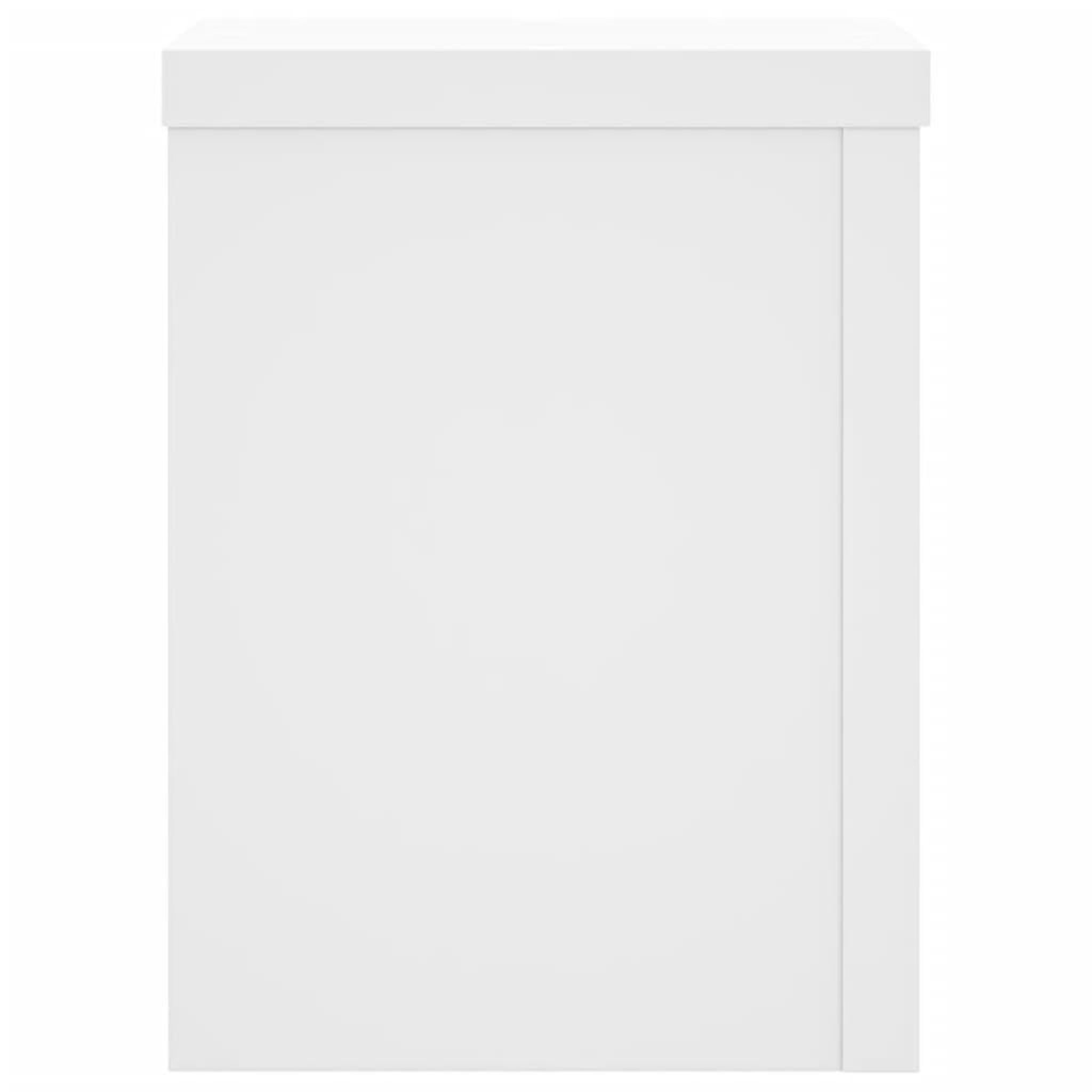 Voir la diapositive 5 : VIDAXL Supports pour plantes 2 pcs blanc 15x15x20 cm bois d'ingenierie