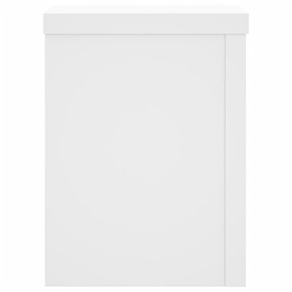 VIDAXL Supports pour plantes 2 pcs blanc 15x15x20 cm bois d'ingenierie