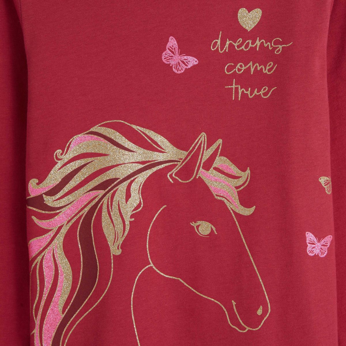 INEXTENSO T-shirt manches longues licorne fille