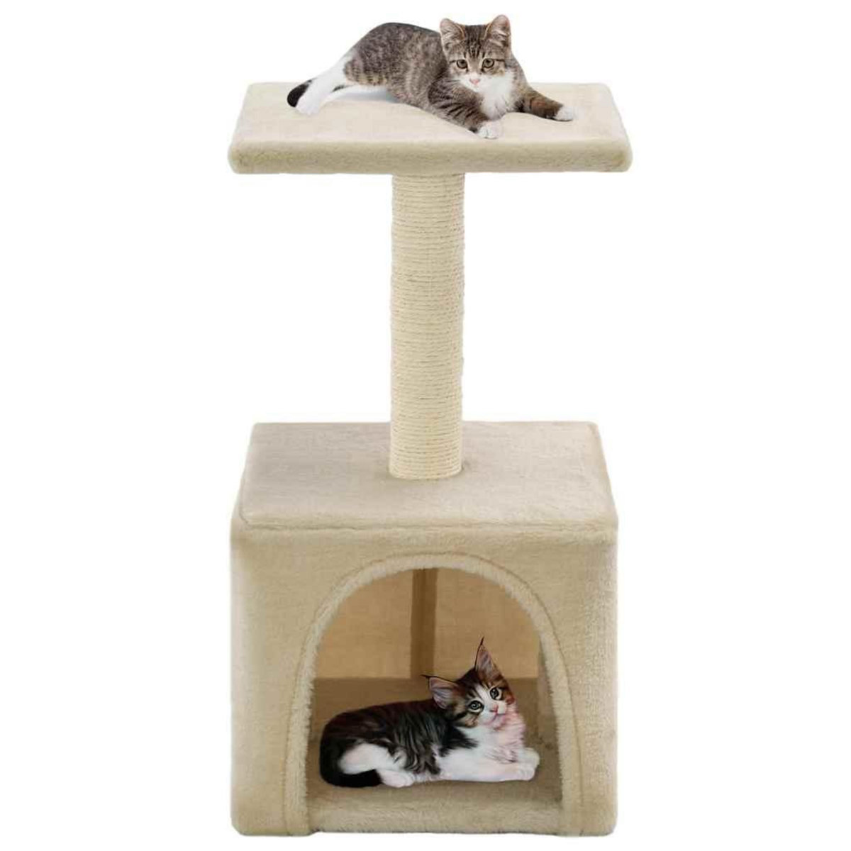 VIDAXL Arbre a chat avec griffoirs en sisal 55 cm Beige
