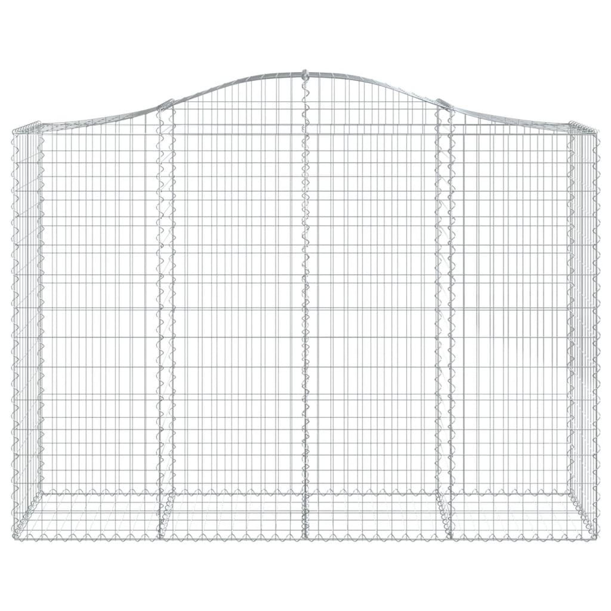 Voir la diapositive 4 : VIDAXL Paniers a gabions arques 14 pcs 200x50x140/160 cm Fer galvanise