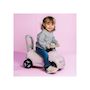 Voir la diapositive 3 : SMOBY Smoby - Porteur enfant 2 en 1 - Auto Rose - Coffre sous la selle + klaxon - Des 10 mois - Fabrication française
