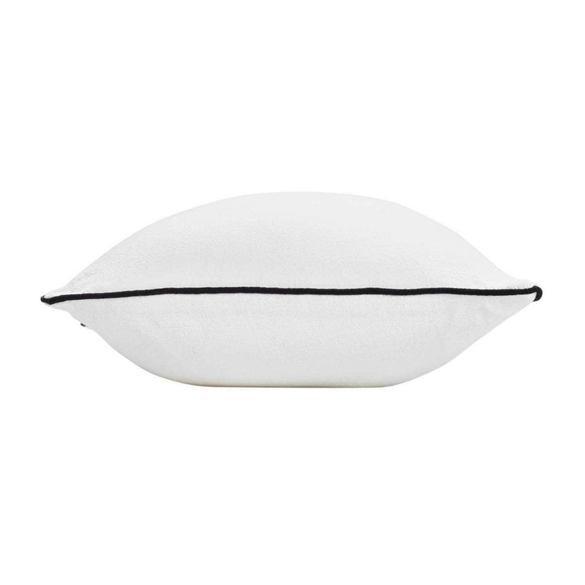 Paris Prix Coussin Déco Uni  Linette  30x50cm Blanc