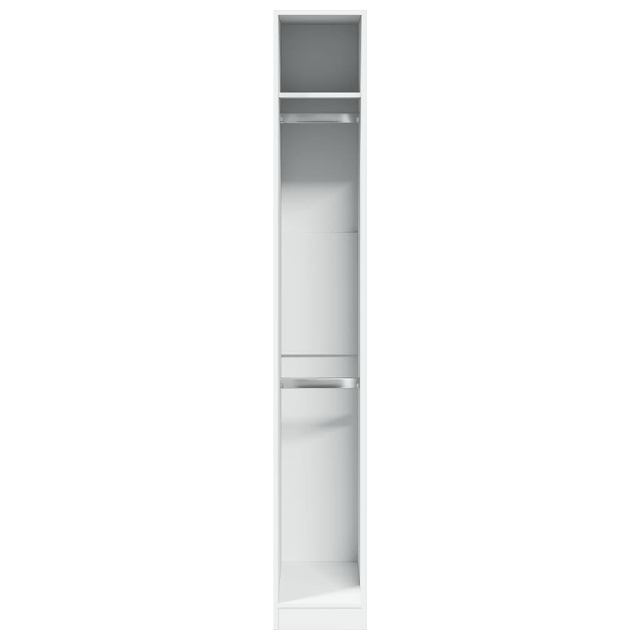 Voir la diapositive 4 : VIDAXL Garde-robe Blanc 30x50x200 cm Bois d'ingenierie
