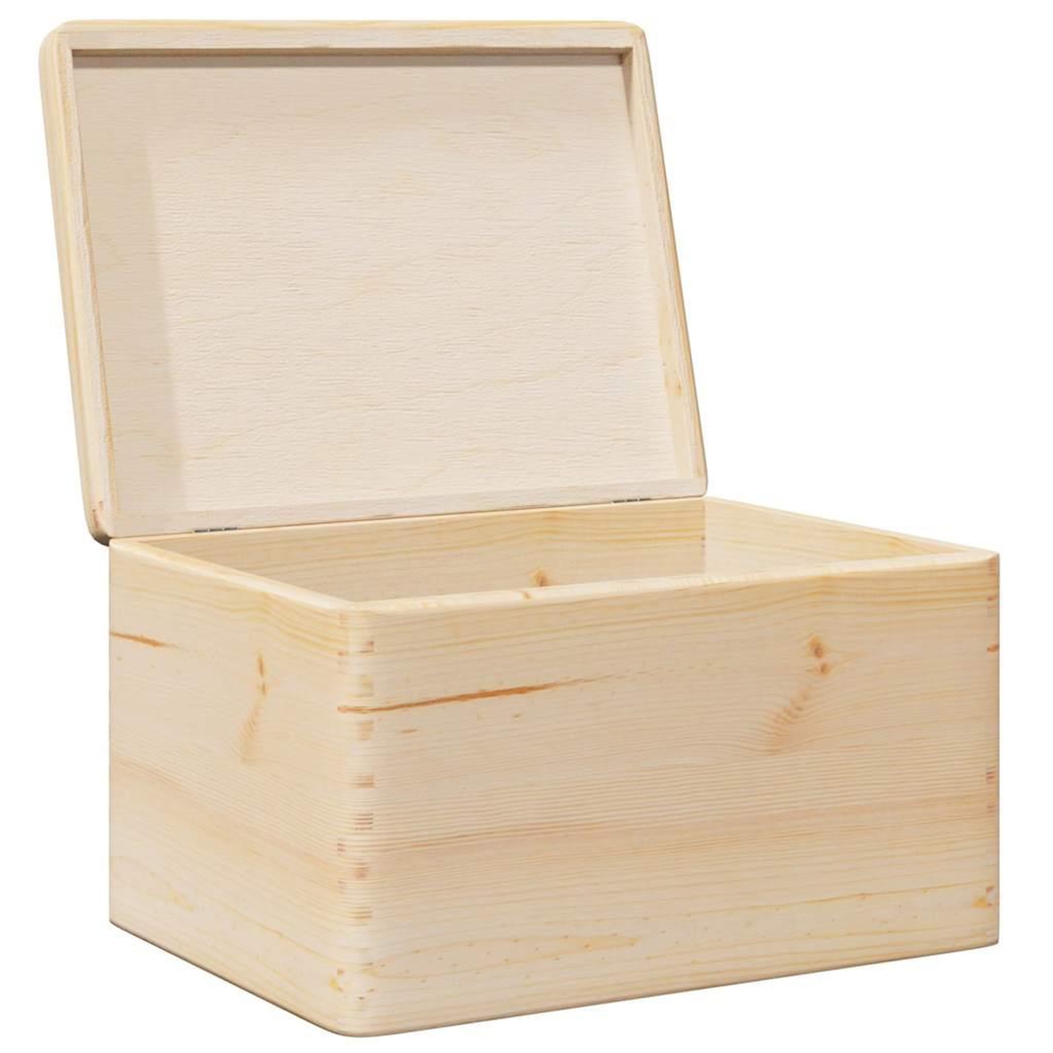 Voir la diapositive 5 : VIDAXL Boîte en bois avec couvercle 40x30x23 cm bois de pin massif
