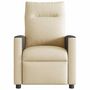 Voir la diapositive 3 : VIDAXL Fauteuil inclinable Creme Tissu
