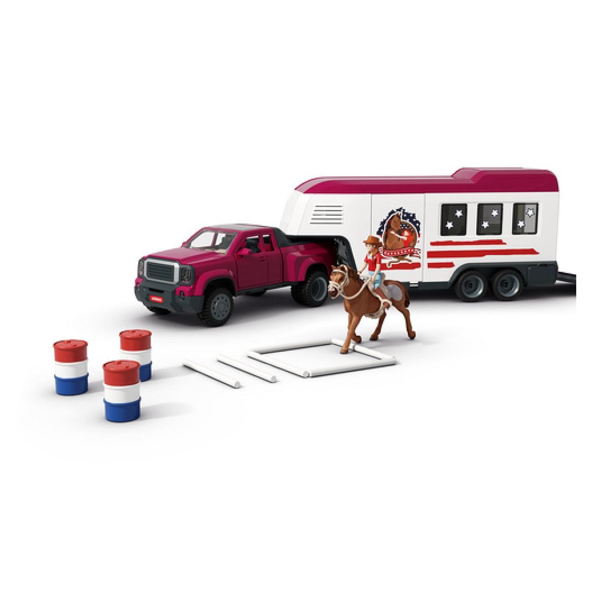 Schleich 42705 Pick-up et sa grande remorque equestre