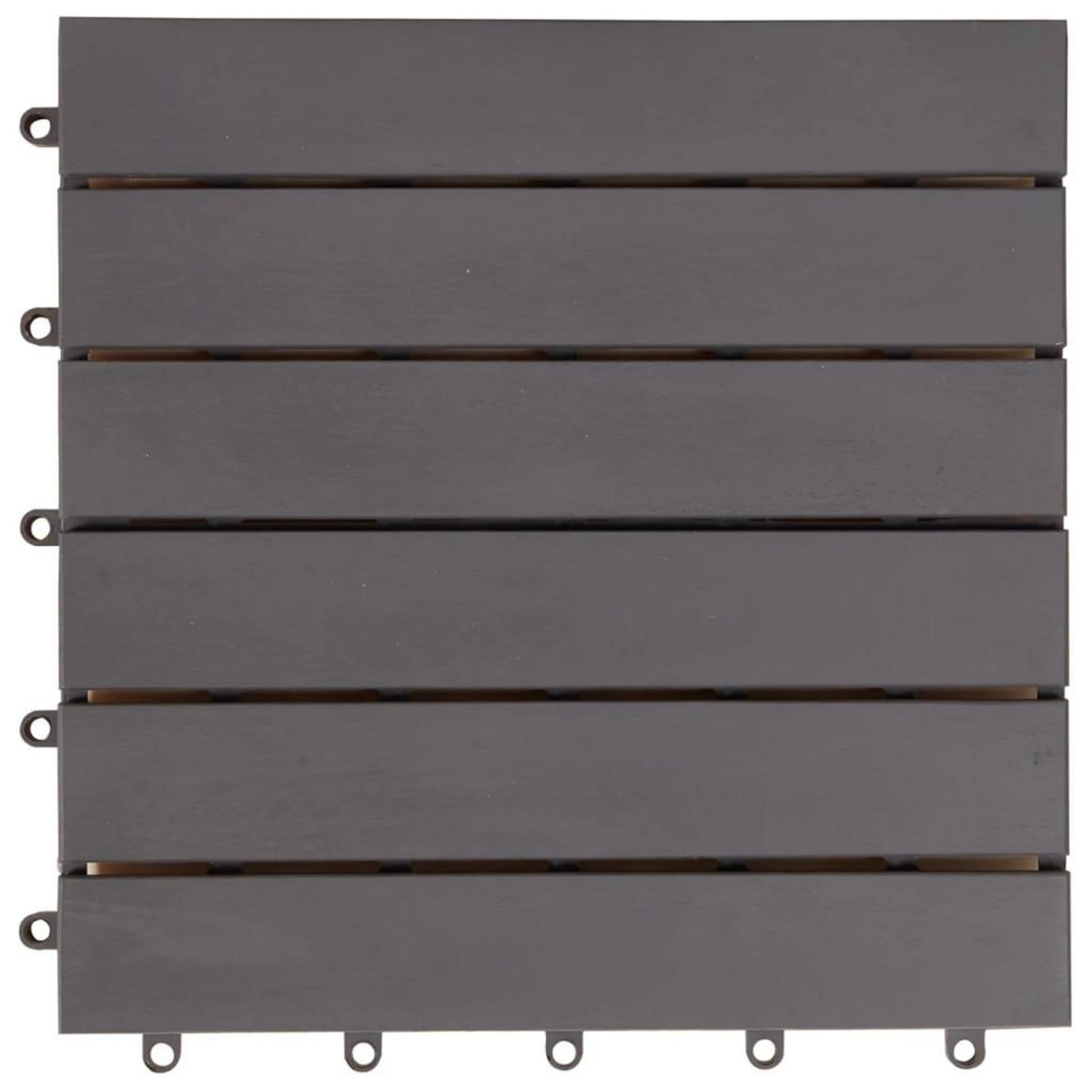 VIDAXL Carreaux de terrasse 10pcs Delavage gris 30x30 cm Acacia solide