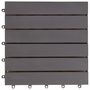 Voir la diapositive 5 : VIDAXL Carreaux de terrasse 10pcs Delavage gris 30x30 cm Acacia solide