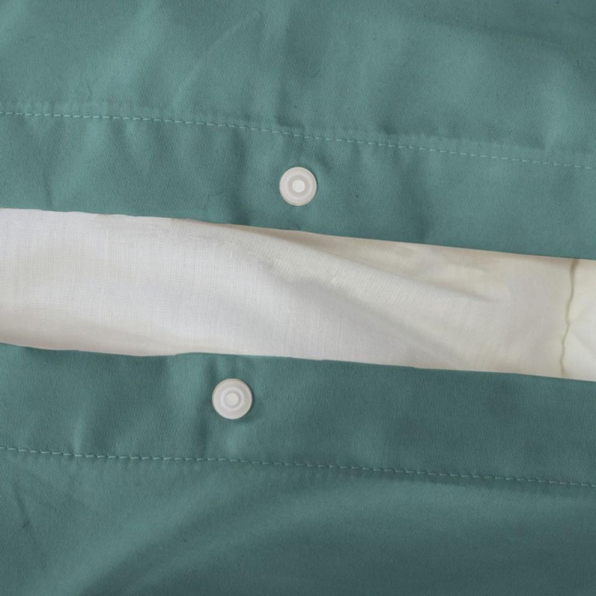 COTE DECO Housse de couette 240x220 FALBALA verte + 2 taies à volants