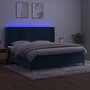 Voir la diapositive 3 : VIDAXL Sommier a lattes de lit matelas et LED Bleu fonce 200x200 cm