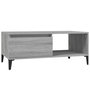 Voir la diapositive 2 : VIDAXL Table basse Sonoma gris 90x50x36,5 cm Bois d'ingenierie
