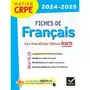  FICHES DE FRANCAIS. EDITION 2024-2025, Cellier Micheline