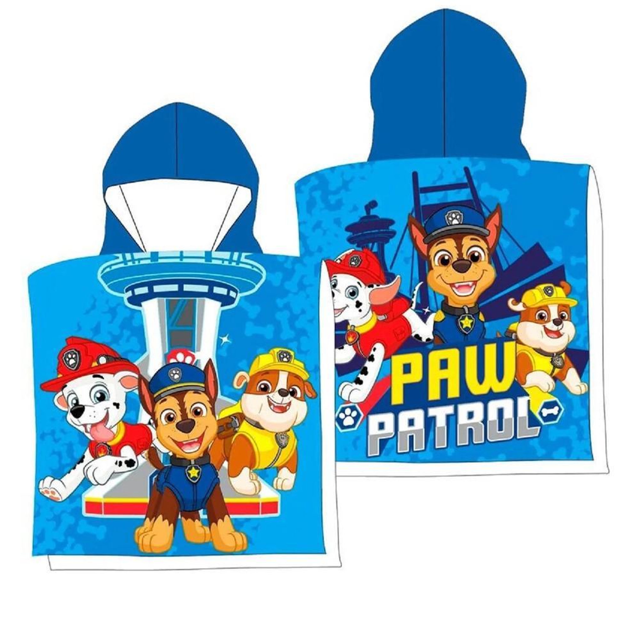 Voir la diapositive 2 : SPORTZONE Poncho Bleu Garçon Sport Zone Pat Patrouille