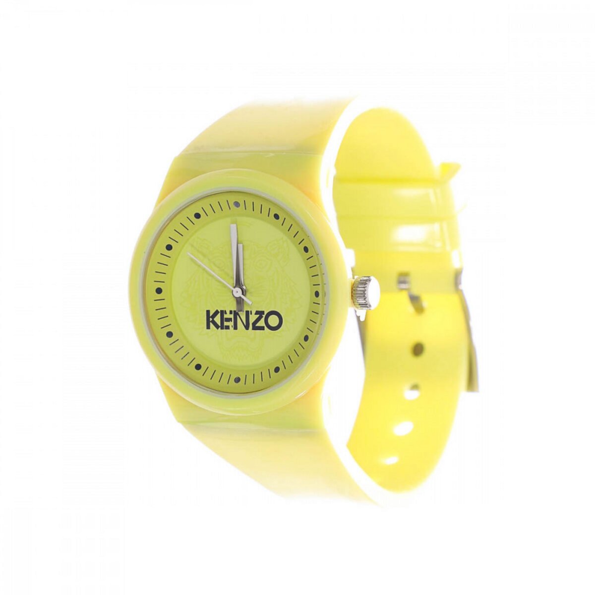 KENZO Montre Analogique Silicone Jaune Femme Kenzo pas cher