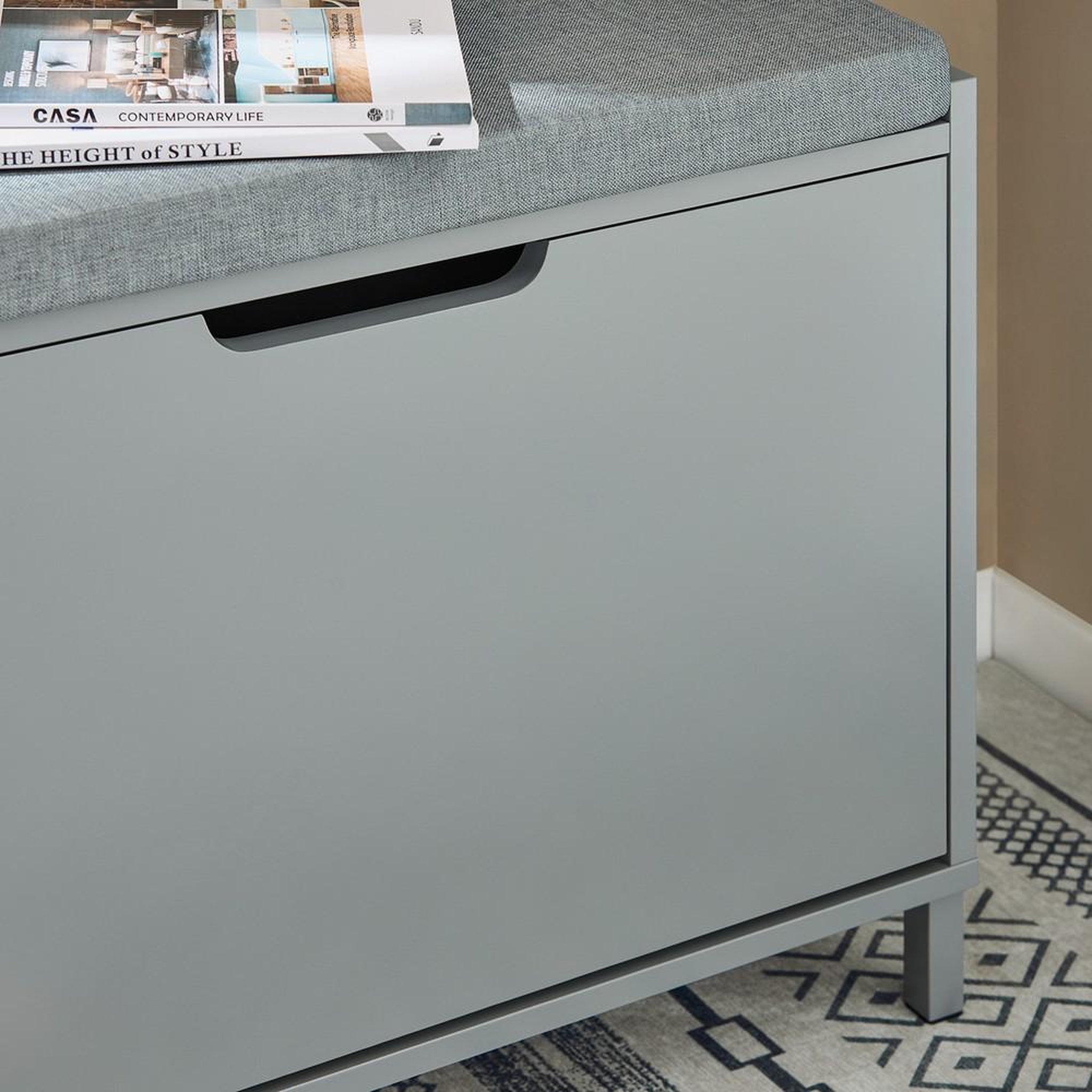 Voir la diapositive 6 : SOBUY SoBuy - Banc de rangement à chaussures avec une porte - Moderne - FSR151-K