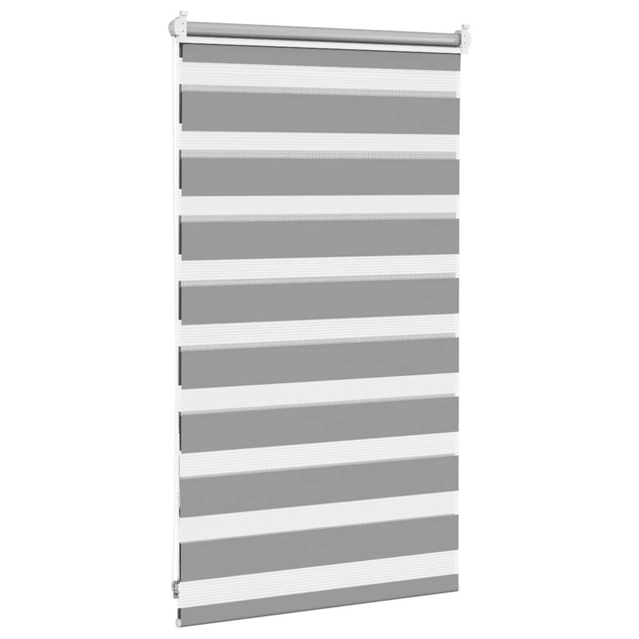 Voir la diapositive 4 : VIDAXL Store venitien zebre 50,9 x 100 cm, largeur du tissu 46,7 cm, gris