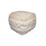 Voir la diapositive 2 : Paris Prix Pouf Bohème Fait à la Main  Bohist  50cm Naturel
