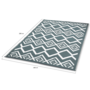 Voir la diapositive 5 : ID MARKET Tapis extérieur MASINKA gris et blanc 180 x 280 CM