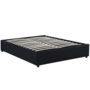 Voir la diapositive 5 : ID MARKET Lit coffre double MIAMI avec sommier 140 x 190 cm PVC noir